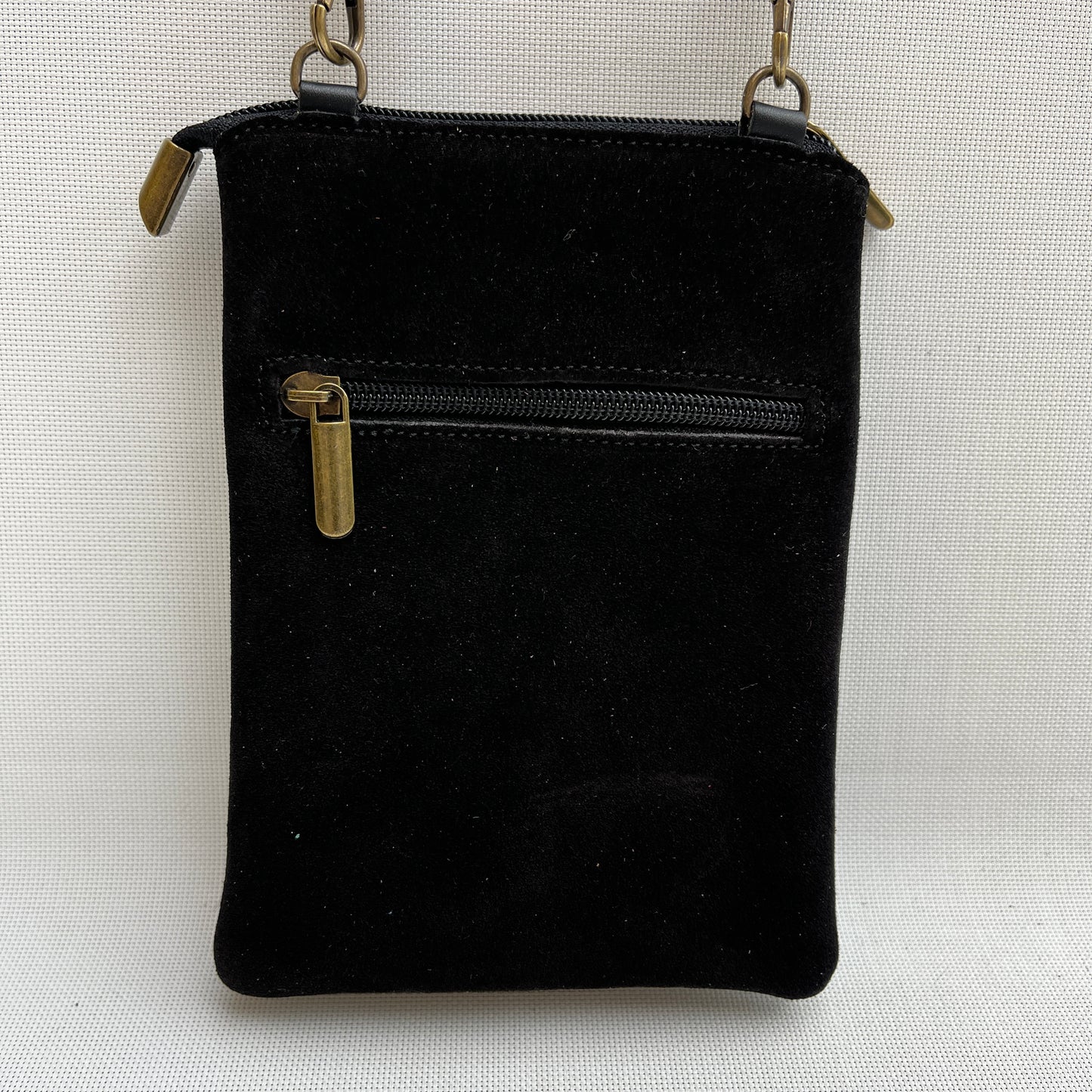 Porta Móvil · Diseño Zebra · Piel natural