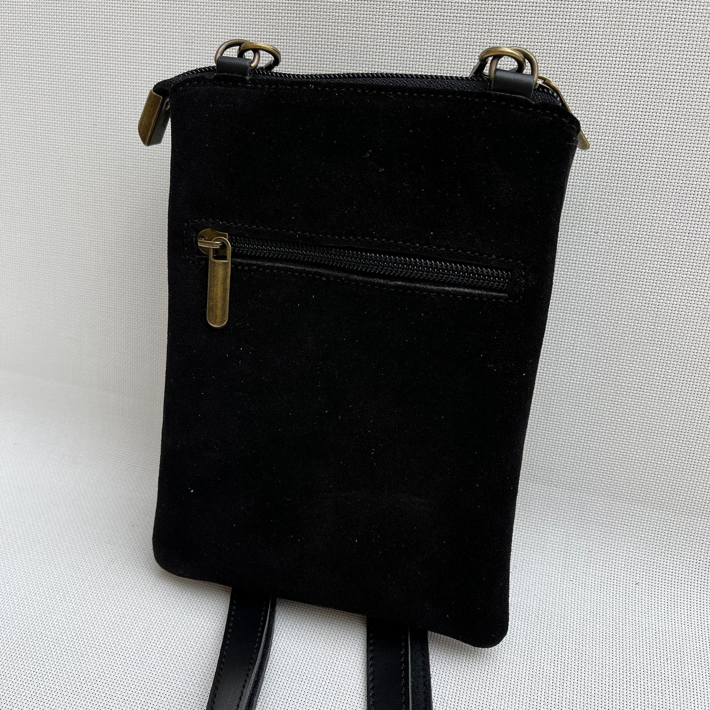 Porta Móvil · Diseño Zebra · Piel natural