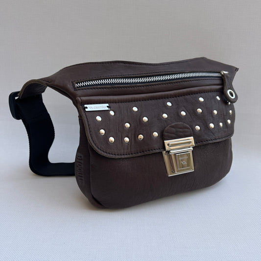Premium Chocolate Brown &amp; Silver Natural BioCuir® Leather Exclusive Part No. 11868