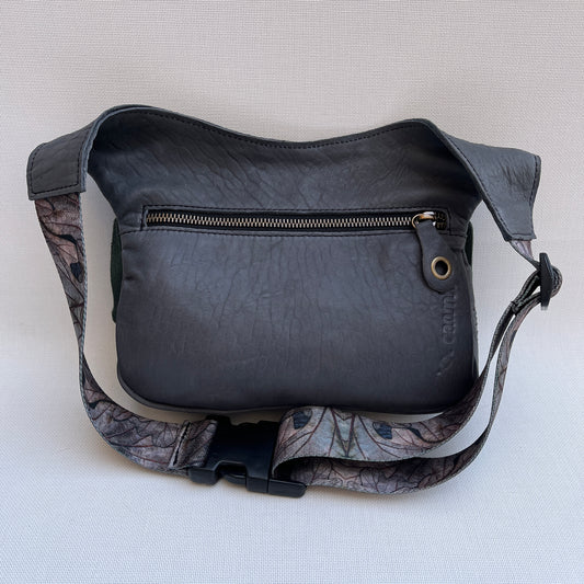 Special Gray &amp; Green Top Gemma BioCuir® natural leather Unique Piece No. 11873