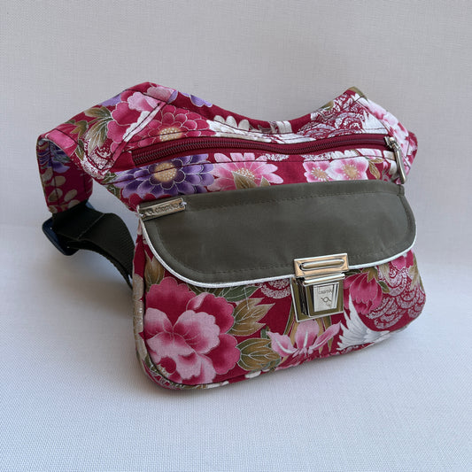 Special Japanese Flowers + Back pocket Unique Piece No. 12684