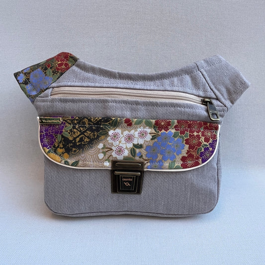 Special Jeans &amp; Japanese Flowers Unique Piece No. 11043