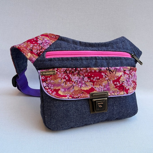 Special Jeans &amp; Japanese Flowers Unique Piece No. 11040