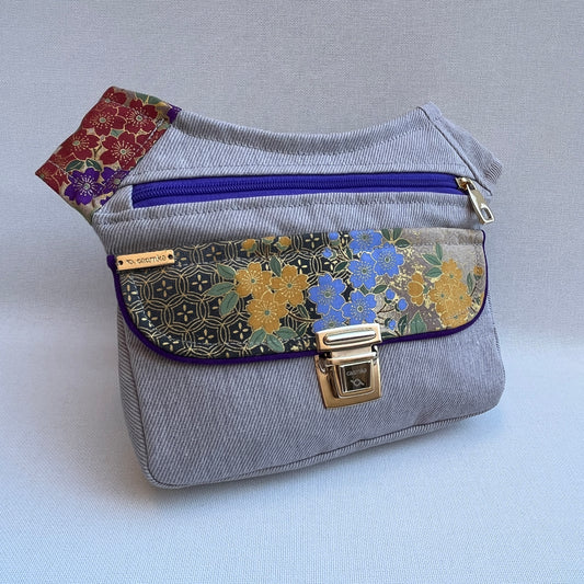 Special Jeans &amp; Japanese Flowers Unique Piece No. 11044