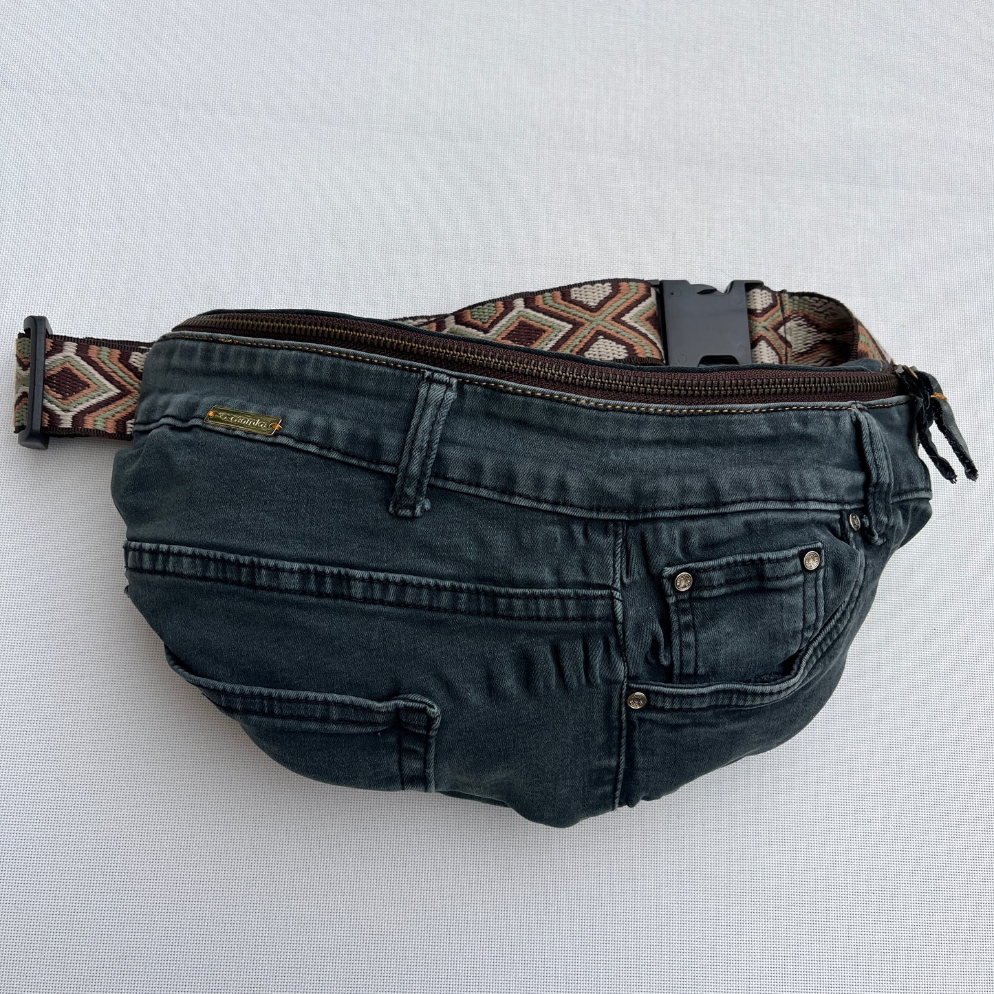 Maxi Retro Chic ♻️ Jeans Recycled ♻️ · Limited Edition · Unique Piece No. 12709