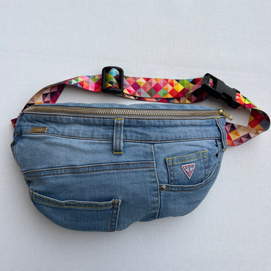 Maxi Retro Chic ♻️ Jeans Recycled ♻️ · Limited Edition · Unique Piece No. 12720
