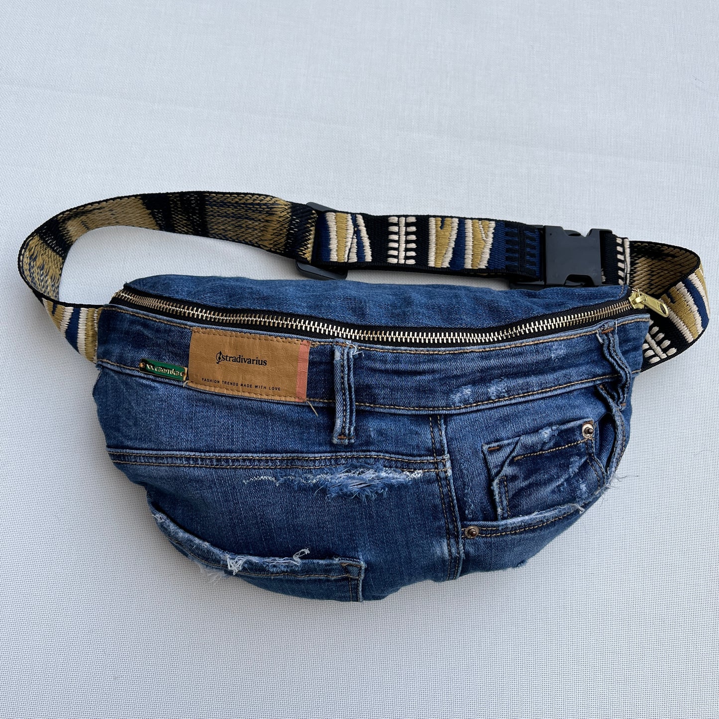 Maxi Retro Chic ♻️ Jeans Recycled ♻️ · Limited Edition · Unique Piece No. 12703