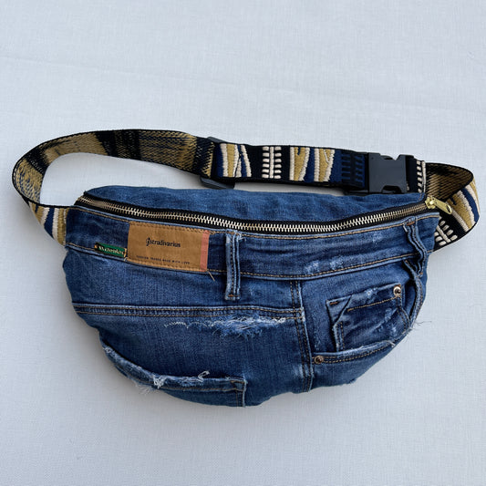 Maxi Retro Chic ♻️ Jeans Recycled ♻️ · Limited Edition · Unique Piece No. 12703