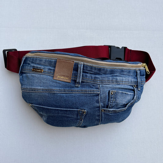 Maxi Retro Chic ♻️ Jeans Recycled ♻️ · Limited Edition · Unique Piece No. 12716