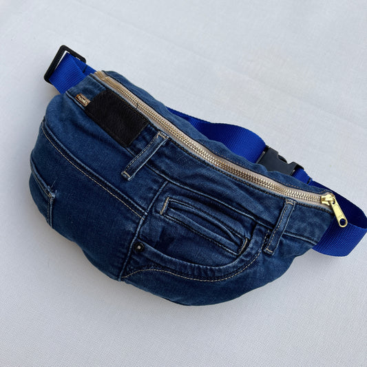 Maxi Retro Chic ♻️ Jeans Recycled ♻️ · Limited Edition · Unique Piece No. 12718
