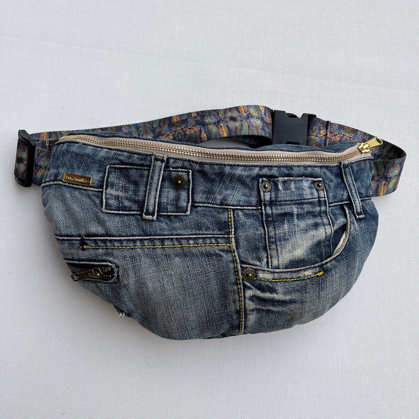 Maxi Retro Chic ♻️ Jeans Recycled ♻️ · Limited Edition · Unique Piece No. 12723