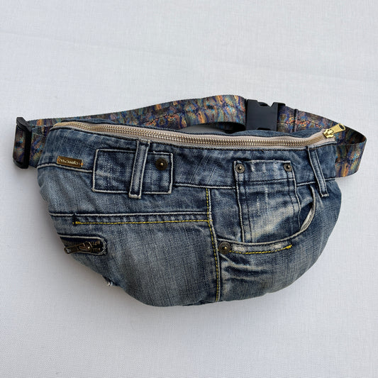Maxi Retro Chic ♻️ Jeans Recycled ♻️ · Limited Edition · Unique Piece No. 12723