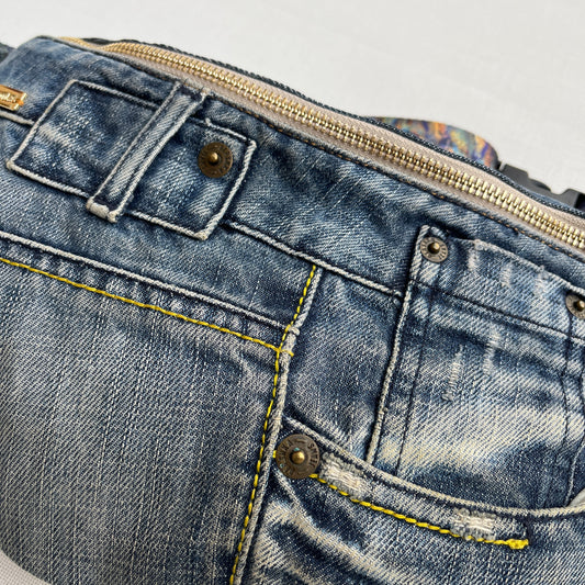 Maxi Retro Chic ♻️ Jeans Recycled ♻️ · Limited Edition · Unique Piece No. 12723