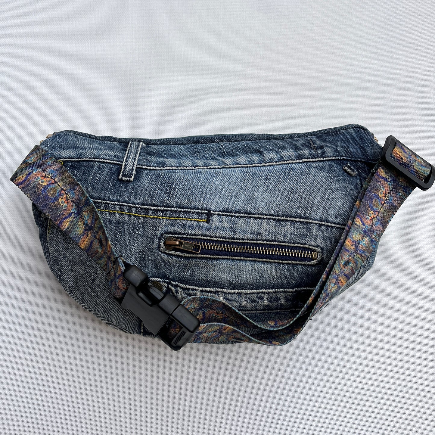 Maxi Retro Chic ♻️ Jeans Recycled ♻️ · Limited Edition · Unique Piece No. 12723