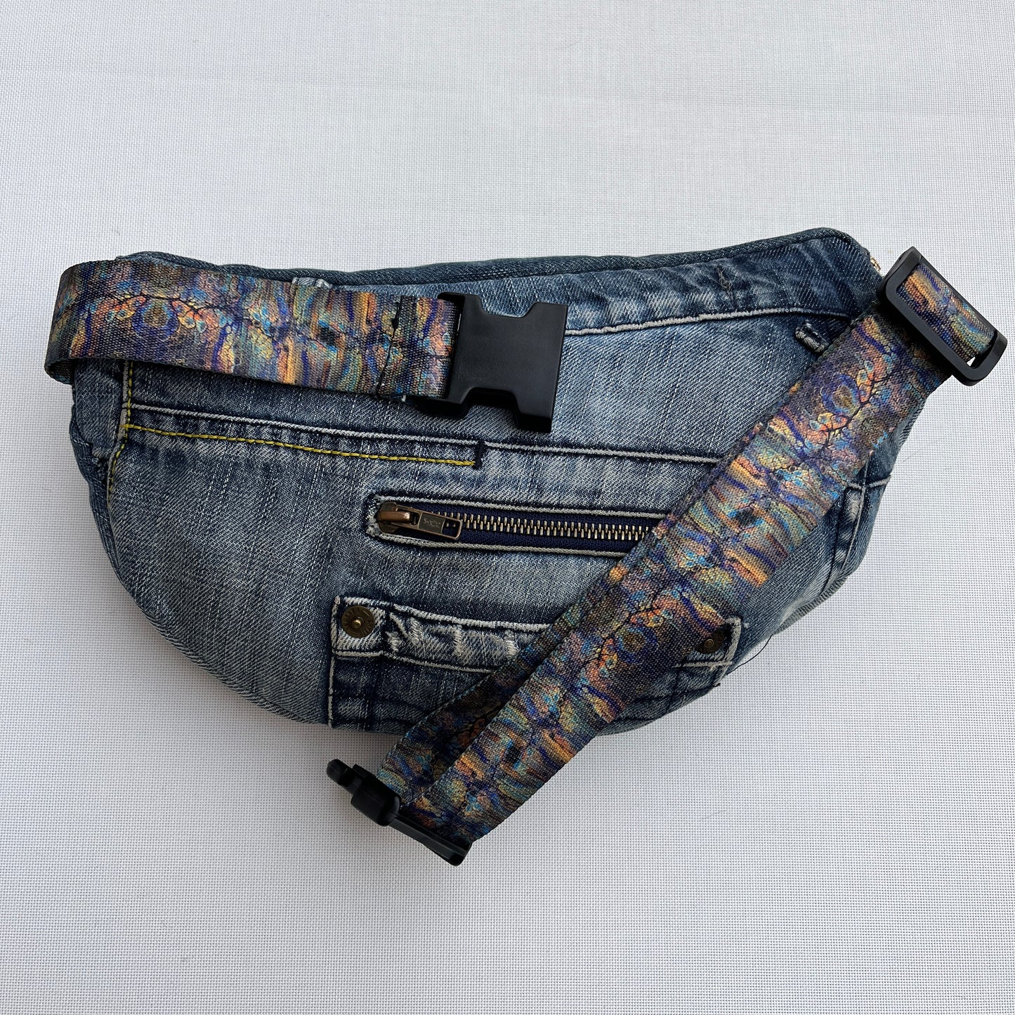 Maxi Retro Chic ♻️ Jeans Recycled ♻️ · Limited Edition · Unique Piece No. 12723