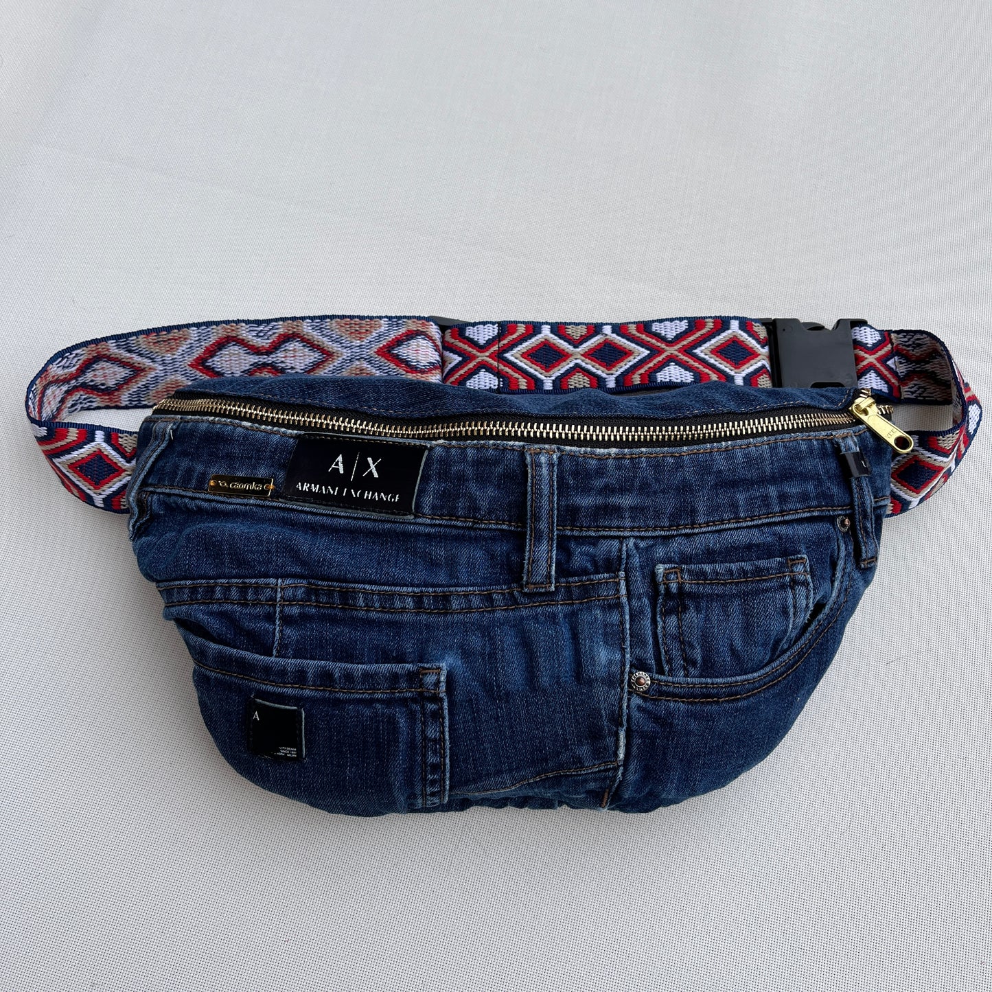 Maxi Retro Chic ♻️ Jeans Recycled ♻️ · Limited Edition · Unique Piece No. 12725