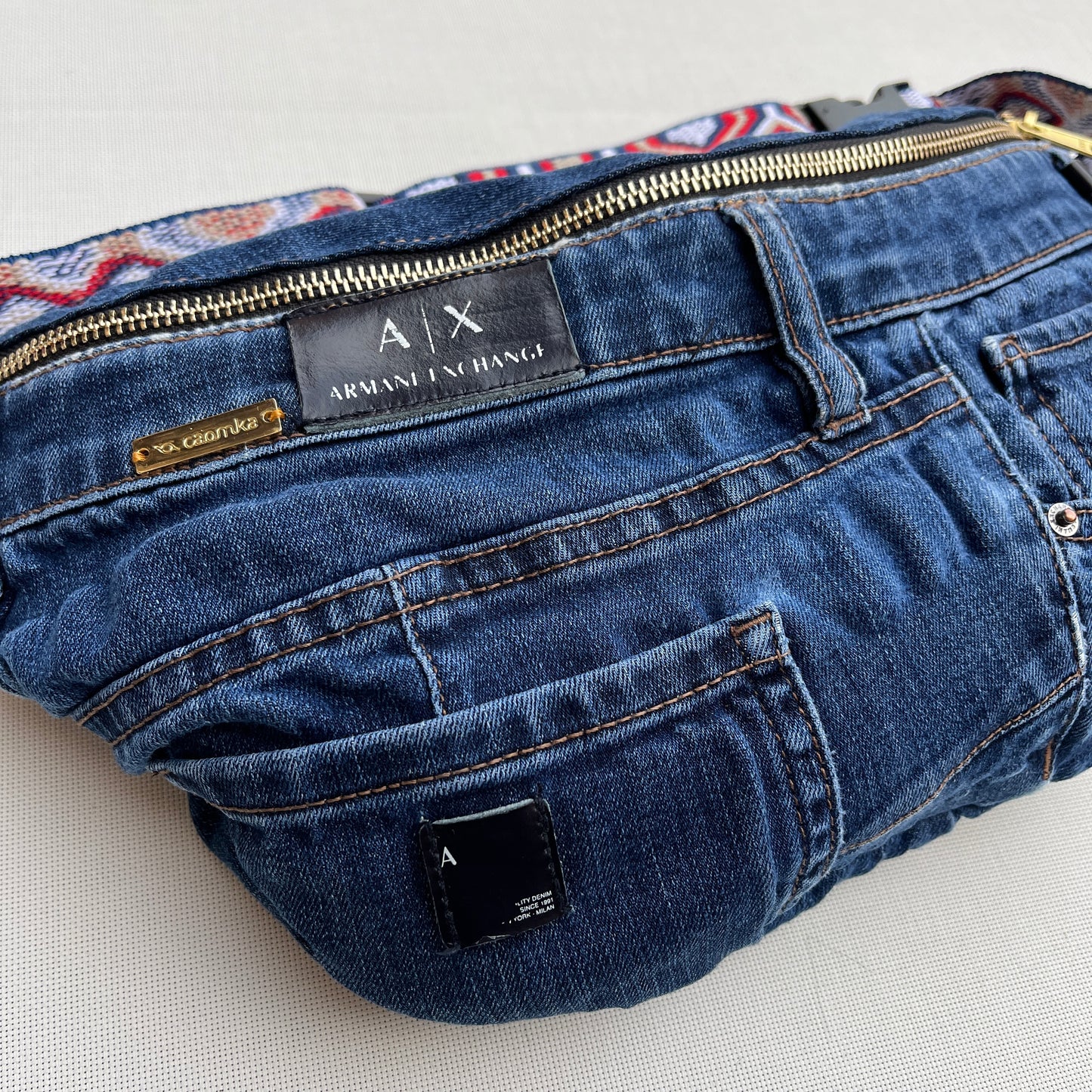 Maxi Retro Chic ♻️ Jeans Recycled ♻️ · Limited Edition · Unique Piece No. 12725