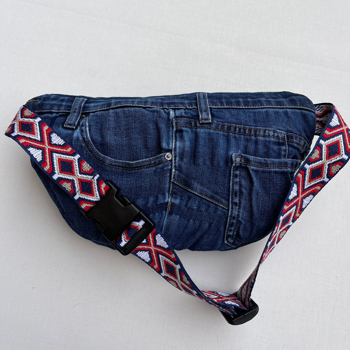 Maxi Retro Chic ♻️ Jeans Recycled ♻️ · Limited Edition · Unique Piece No. 12725