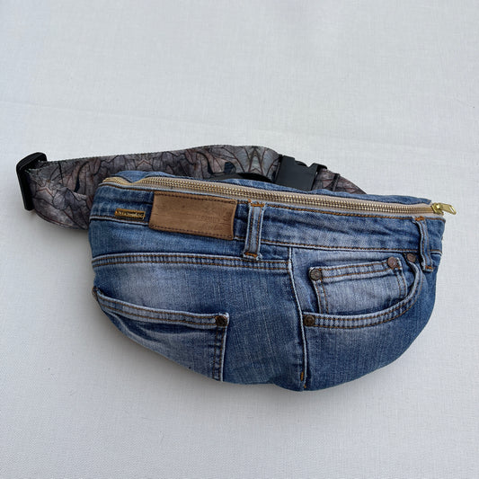 Maxi Retro Chic ♻️ Jeans Recycled ♻️ · Limited Edition · Unique Piece No. 12715