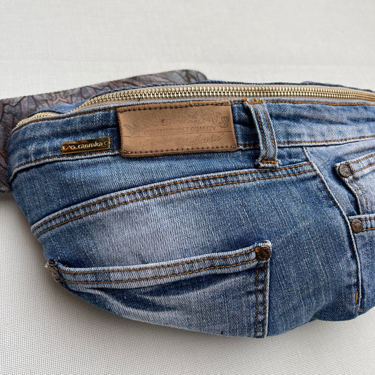 Maxi Retro Chic ♻️ Jeans Recycled ♻️ · Limited Edition · Unique Piece No. 12715