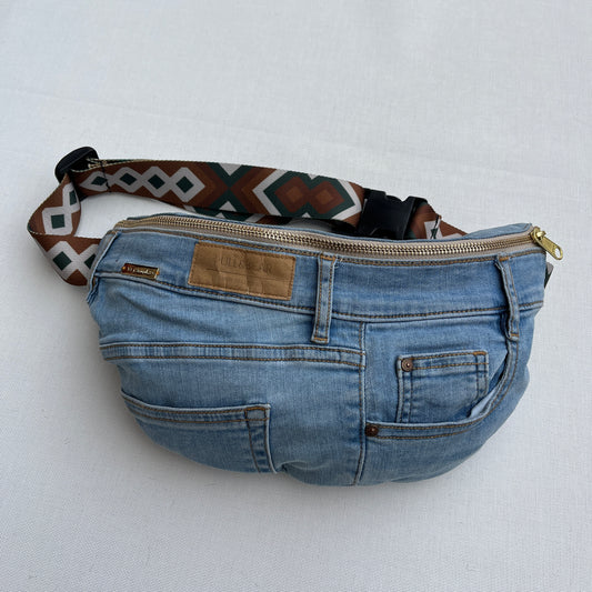 Maxi Retro Chic ♻️ Jeans Recycled ♻️ · Limited Edition · Unique Piece No. 12714