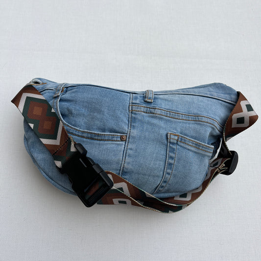Maxi Retro Chic ♻️ Jeans Recycled ♻️ · Limited Edition · Unique Piece No. 12714