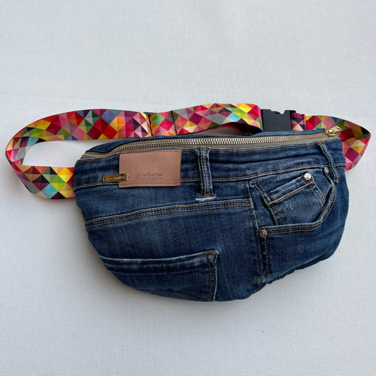 Maxi Retro Chic ♻️ Jeans Recycled ♻️ · Limited Edition · Unique Piece No. 12708