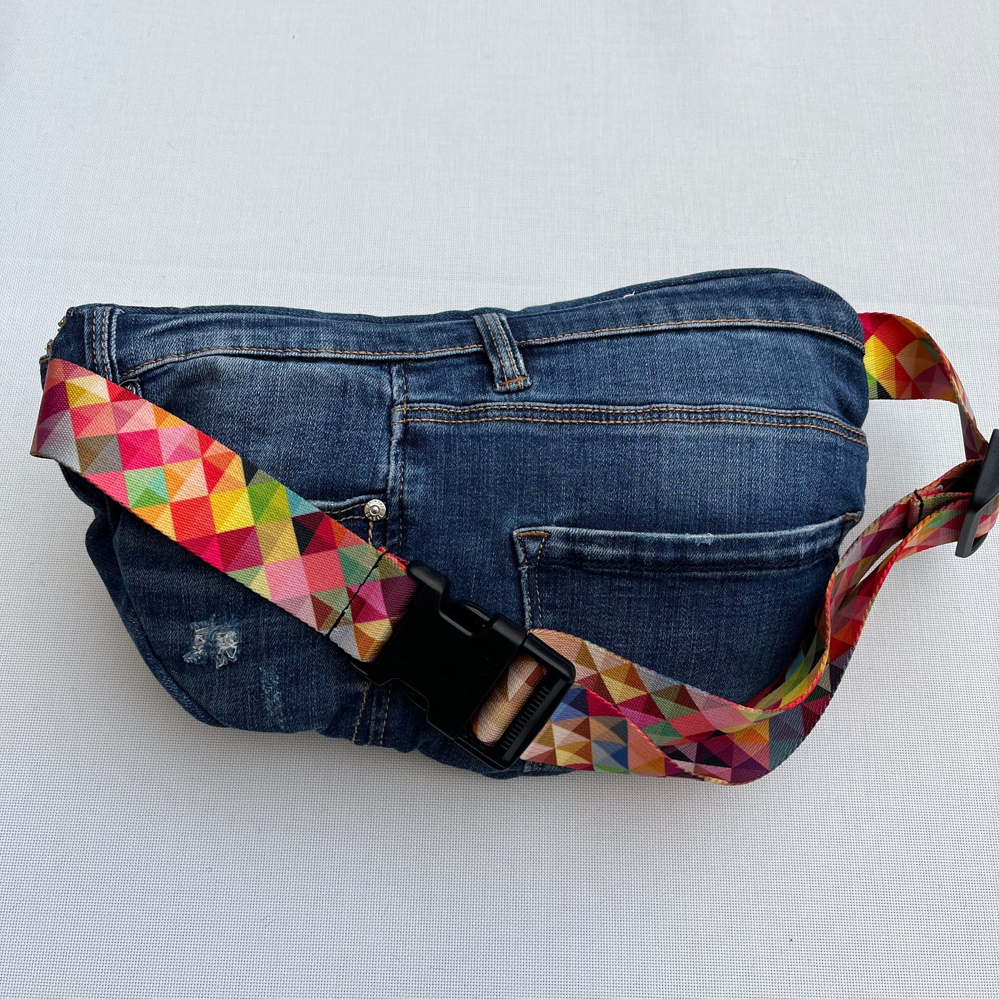 Maxi Retro Chic ♻️ Jeans Recycled ♻️ · Limited Edition · Unique Piece No. 12708
