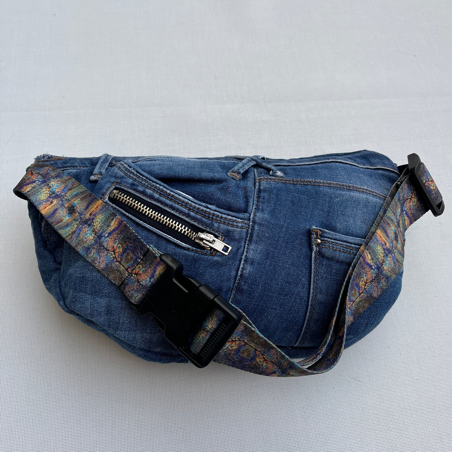 Maxi Retro Chic ♻️ Jeans Recycled ♻️ · Limited Edition · Unique Piece No. 12713