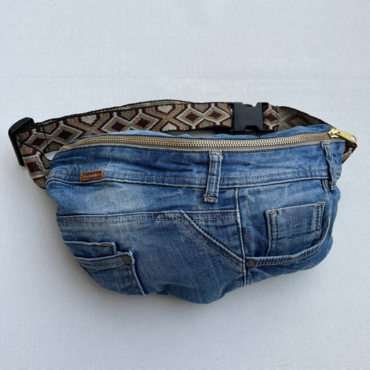 Maxi Retro Chic ♻️ Jeans Recycled ♻️ · Limited Edition · Unique Piece No. 12711