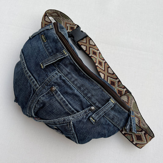 Maxi Retro Chic ♻️ Jeans Recycled ♻️ · Limited Edition · Unique Piece No. 12695
