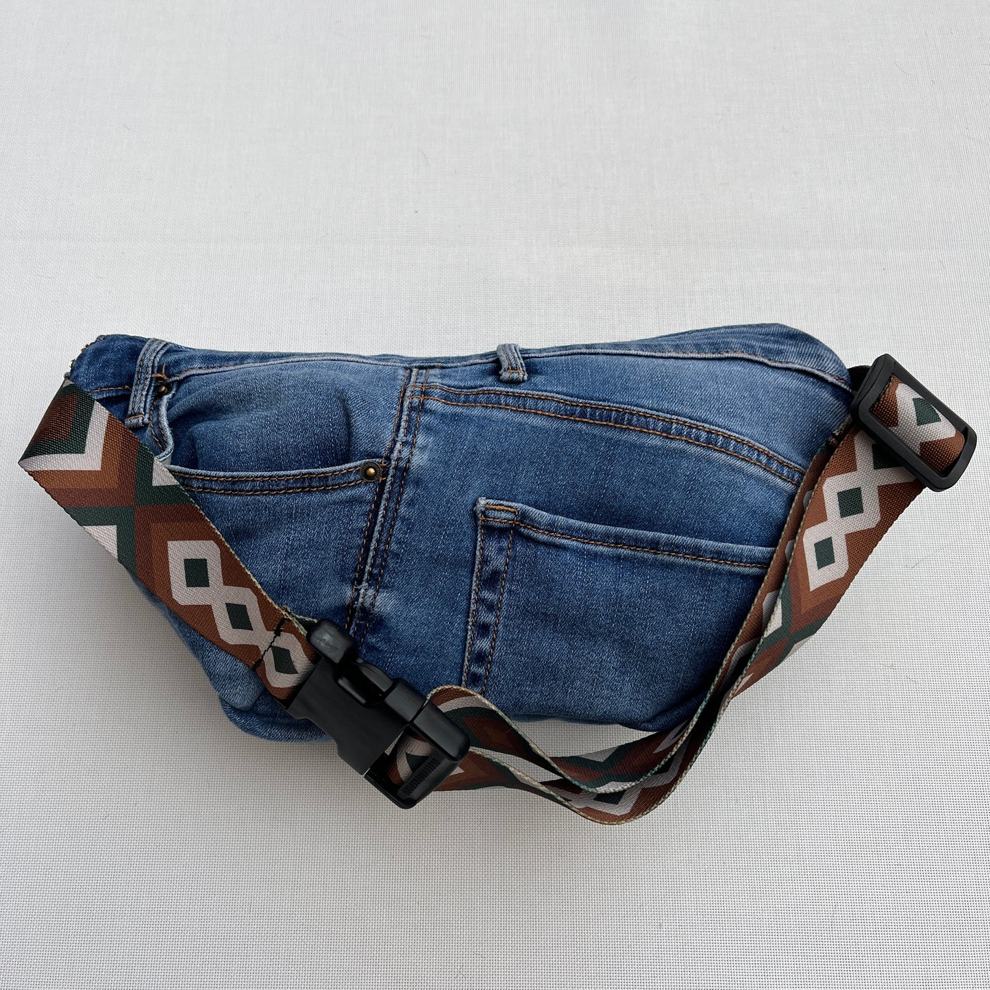 Maxi Retro Chic ♻️ Jeans Recycled ♻️ · Limited Edition · Unique Piece No. 12696