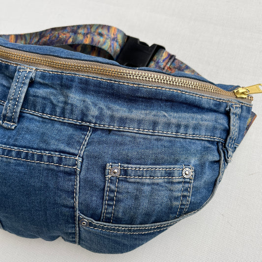 Maxi Retro Chic ♻️ Jeans Recycled ♻️ · Limited Edition · Unique Piece No. 12697