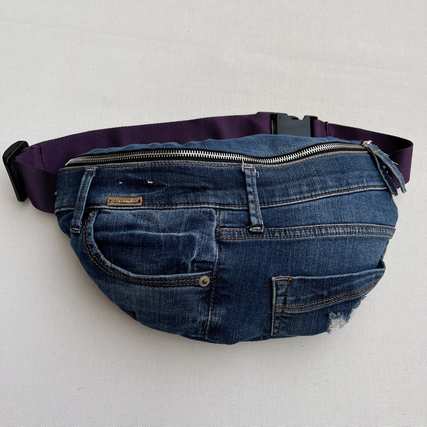 Maxi Retro Chic ♻️ Jeans Recycled ♻️ · Limited Edition · Unique Piece No. 12698