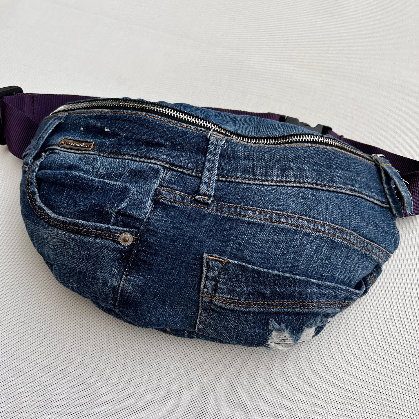 Maxi Retro Chic ♻️ Jeans Recycled ♻️ · Limited Edition · Unique Piece No. 12698