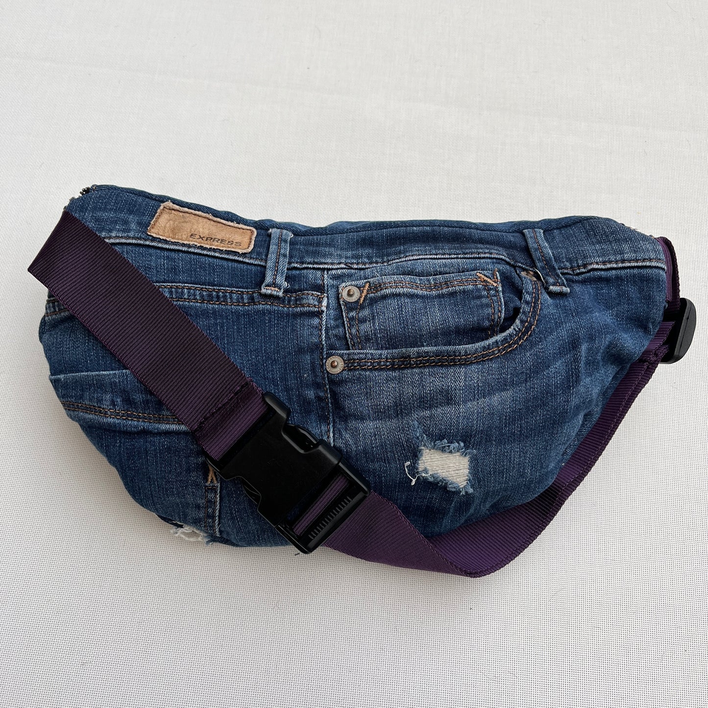 Maxi Retro Chic ♻️ Jeans Recycled ♻️ · Limited Edition · Unique Piece No. 12698