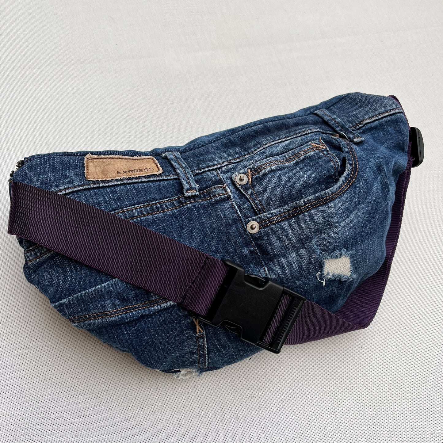 Maxi Retro Chic ♻️ Jeans Recycled ♻️ · Limited Edition · Unique Piece No. 12698