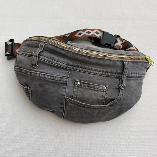 Maxi Retro Chic ♻️ Jeans Recycled ♻️ · Limited Edition · Unique Piece No. 12702