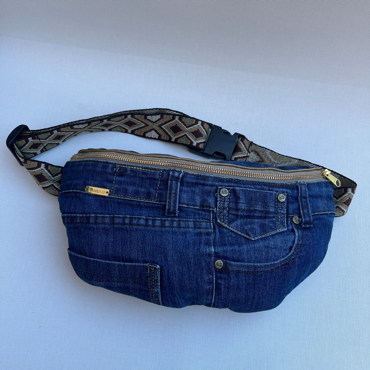 Maxi Retro Chic ♻️ Jeans Recycled ♻️ · Limited Edition · Unique Piece No. 12739