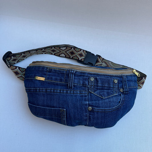 Maxi Retro Chic ♻️ Jeans Recycled ♻️ · Limited Edition · Unique Piece No. 12739