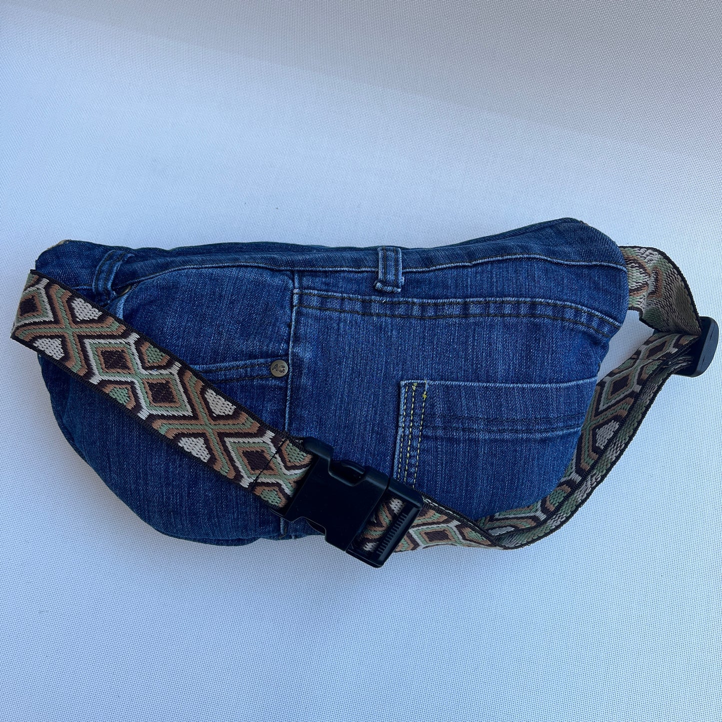 Maxi Retro Chic ♻️ Jeans Recycled ♻️ · Limited Edition · Unique Piece No. 12739