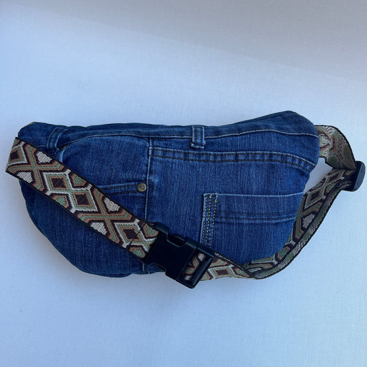 Maxi Retro Chic ♻️ Jeans Recycled ♻️ · Limited Edition · Unique Piece No. 12739