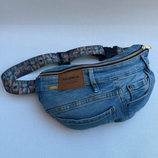 Maxi Retro Chic ♻️ Jeans Recycled ♻️ · Limited Edition · Unique Piece No. 12742