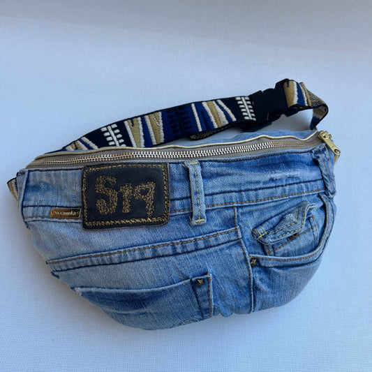 Maxi Retro Chic ♻️ Jeans Recycled ♻️ · Limited Edition · Unique Piece No. 12777