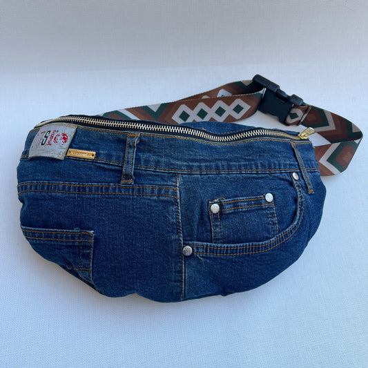 Maxi Retro Chic ♻️ Jeans Recycled ♻️ · Limited Edition · Unique Piece No. 12778