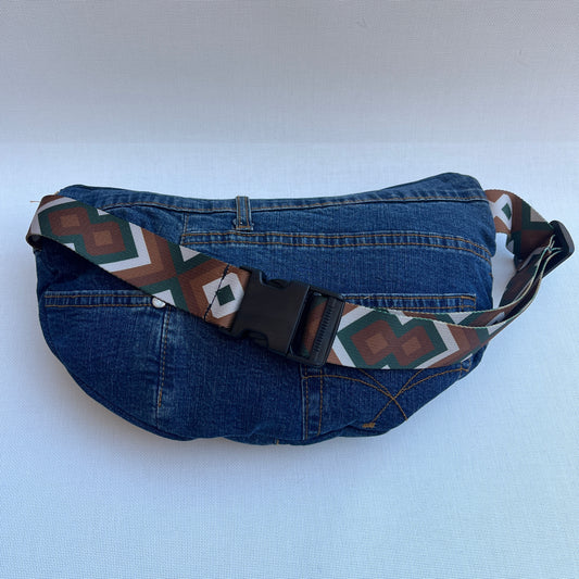Maxi Retro Chic ♻️ Jeans Recycled ♻️ · Limited Edition · Unique Piece No. 12778