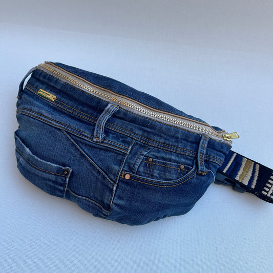 Maxi Retro Chic ♻️ Jeans Recycled ♻️ · Limited Edition · Unique Piece No. 12790
