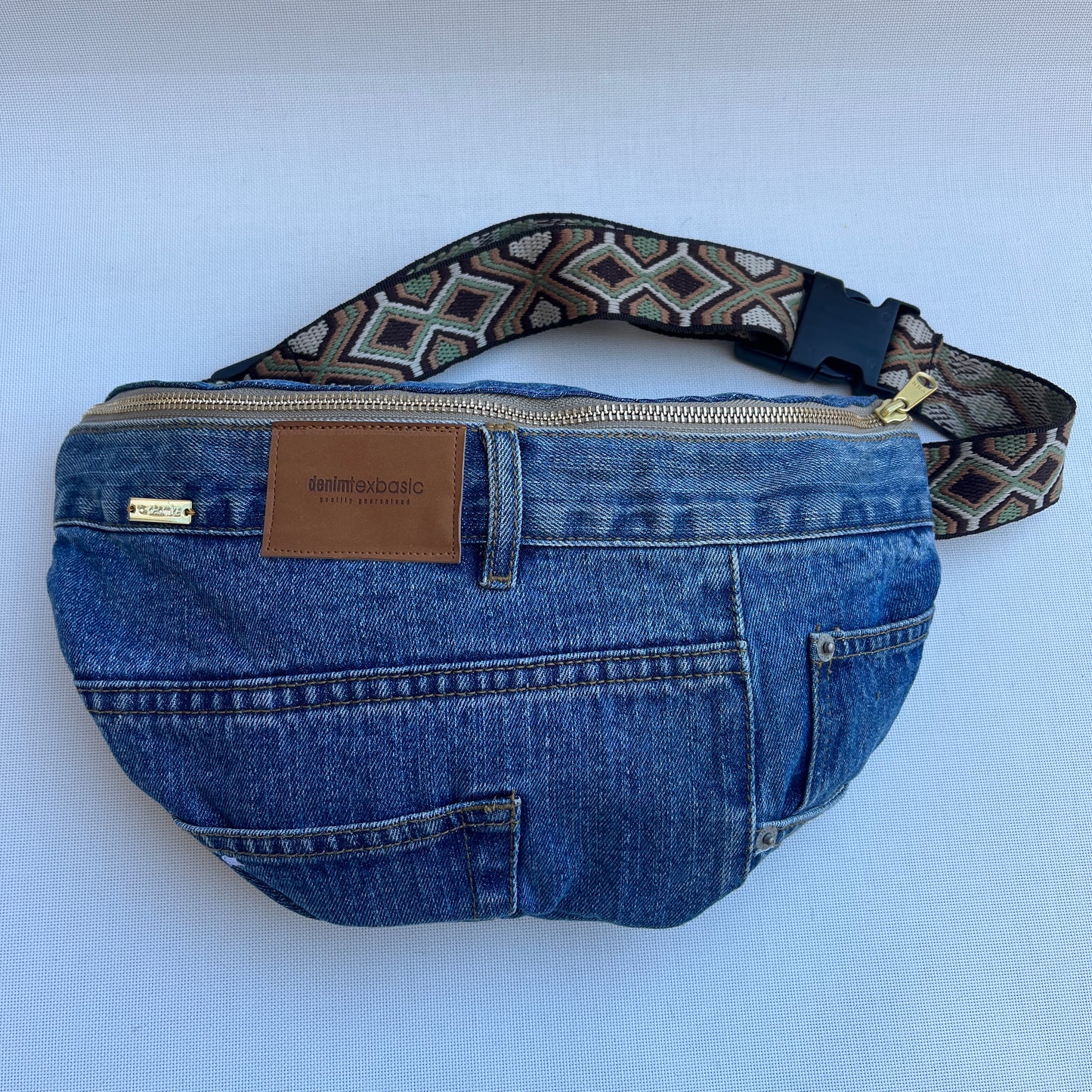 Maxi Retro Chic ♻️ Jeans Recycled ♻️ · Limited Edition · Unique Piece No. 12803