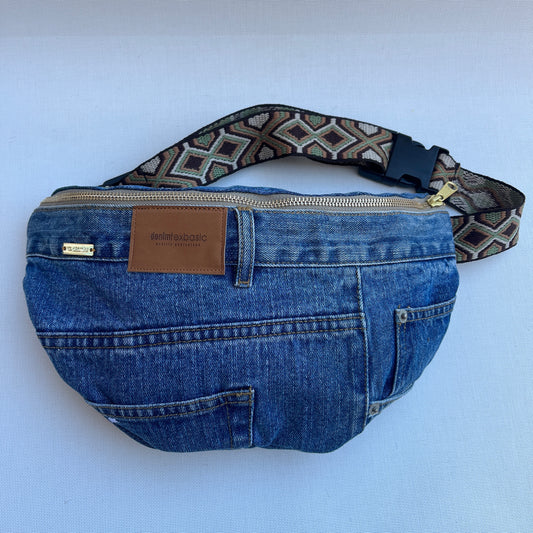 Maxi Retro Chic ♻️ Jeans Recycled ♻️ · Limited Edition · Unique Piece No. 12803
