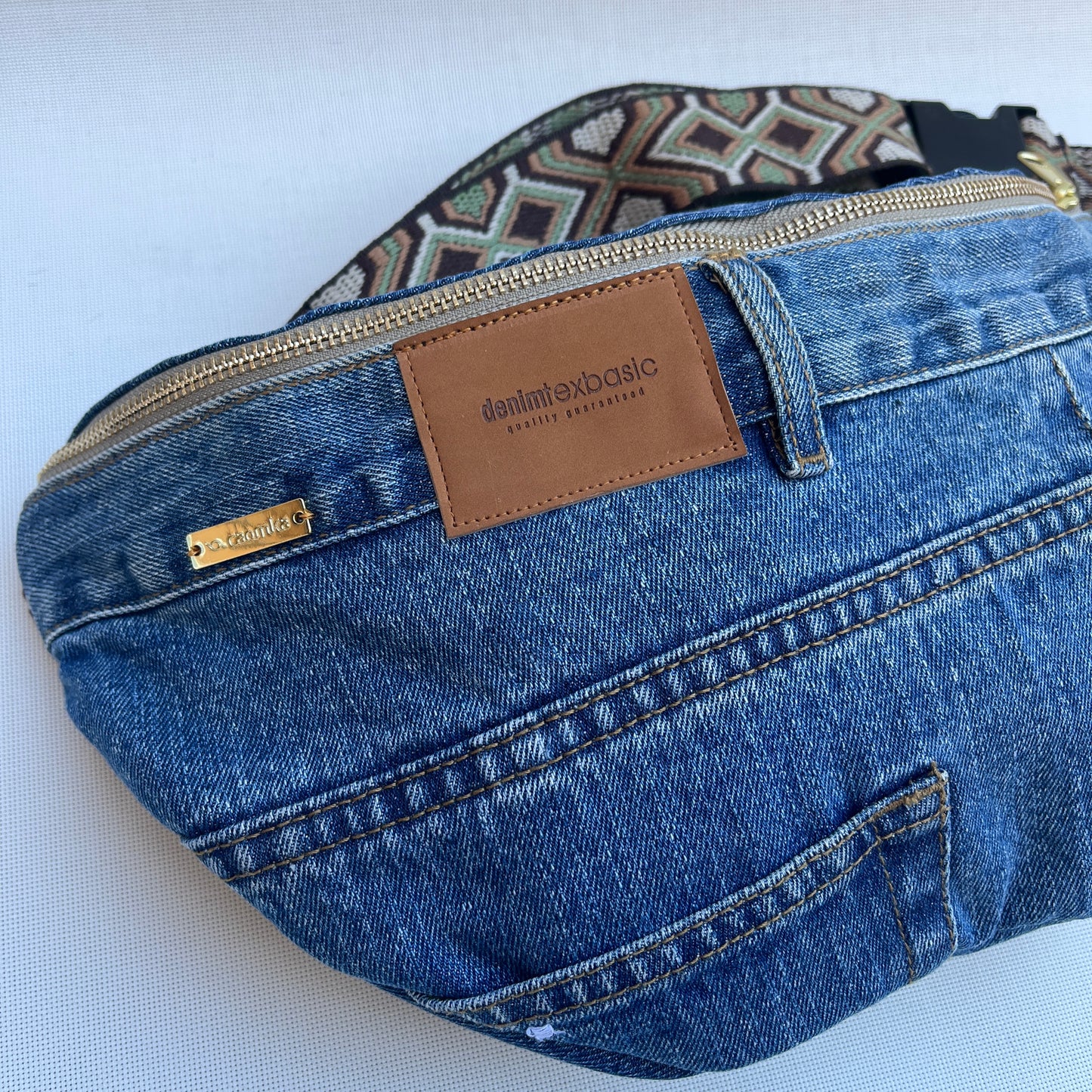 Maxi Retro Chic ♻️ Jeans Recycled ♻️ · Limited Edition · Unique Piece No. 12803